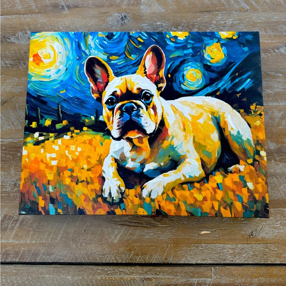 French Bulldog canvas 14x11